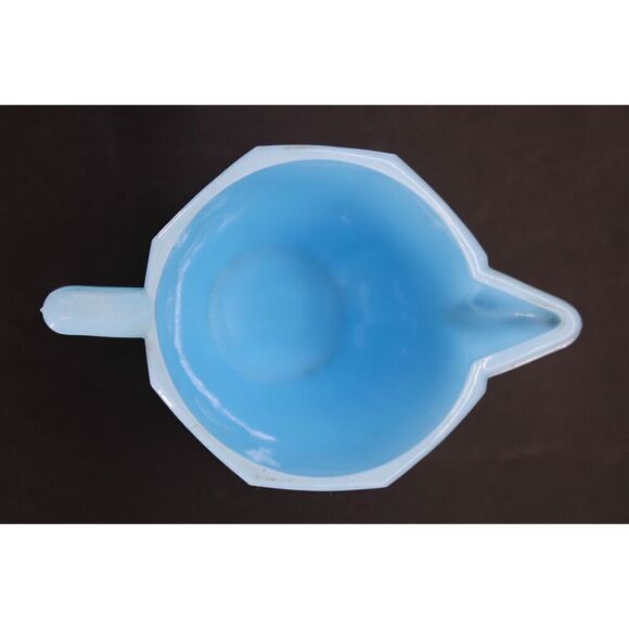 1930s Blue Agate SLAG GLASS Childrens Toy TEA SET 3 Pieces - Picture 7 of 16